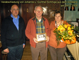 Verabschiedung von Johanne und Günther Schmiga am 29.02.2008