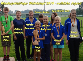 2014 weibliche Jugend - Wanderpokal Mehrkampf
